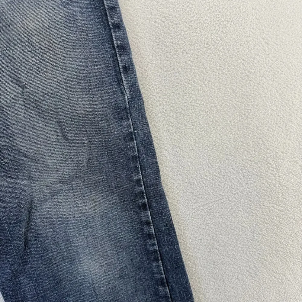 Ariat Jeans Men's 30x32 Blue Relaxed Bootcut M4 Denim Whisker Faded Workwear - Picture 2 of 11